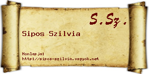 Sipos Szilvia névjegykártya